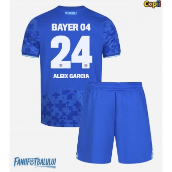 Bayer Leverkusen Aleix Garcia #24 Echipament de Fotbal Replică 2025-26 Copii Treilea (+ Șorturi)